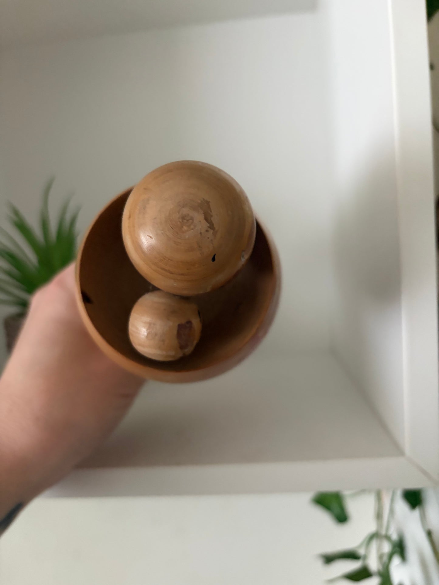 Rare Vintage Creative Kokeshi by renowned artisan Ikuyoshi Yokozuka - Mother and child