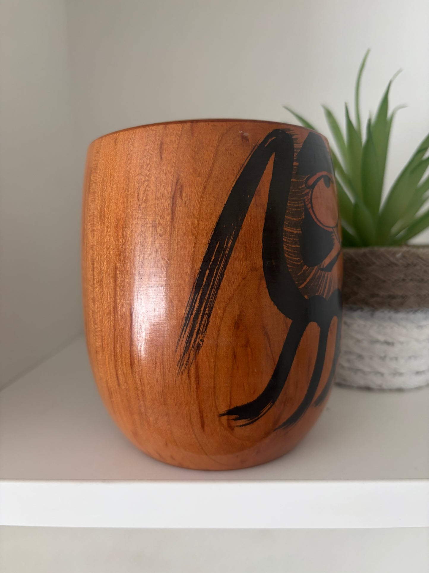 Vintage Daruma kokeshi by Mitsuo Sato (1932-2010)