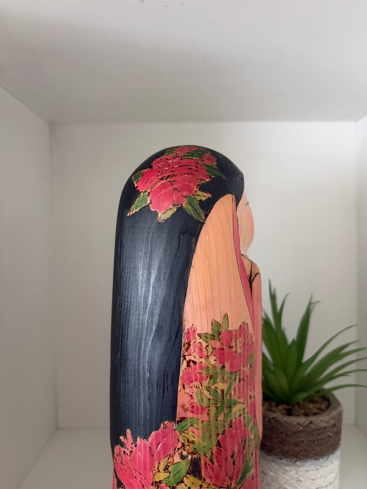 Exclusive one of a kind kokeshi by Yuko Yamazaki