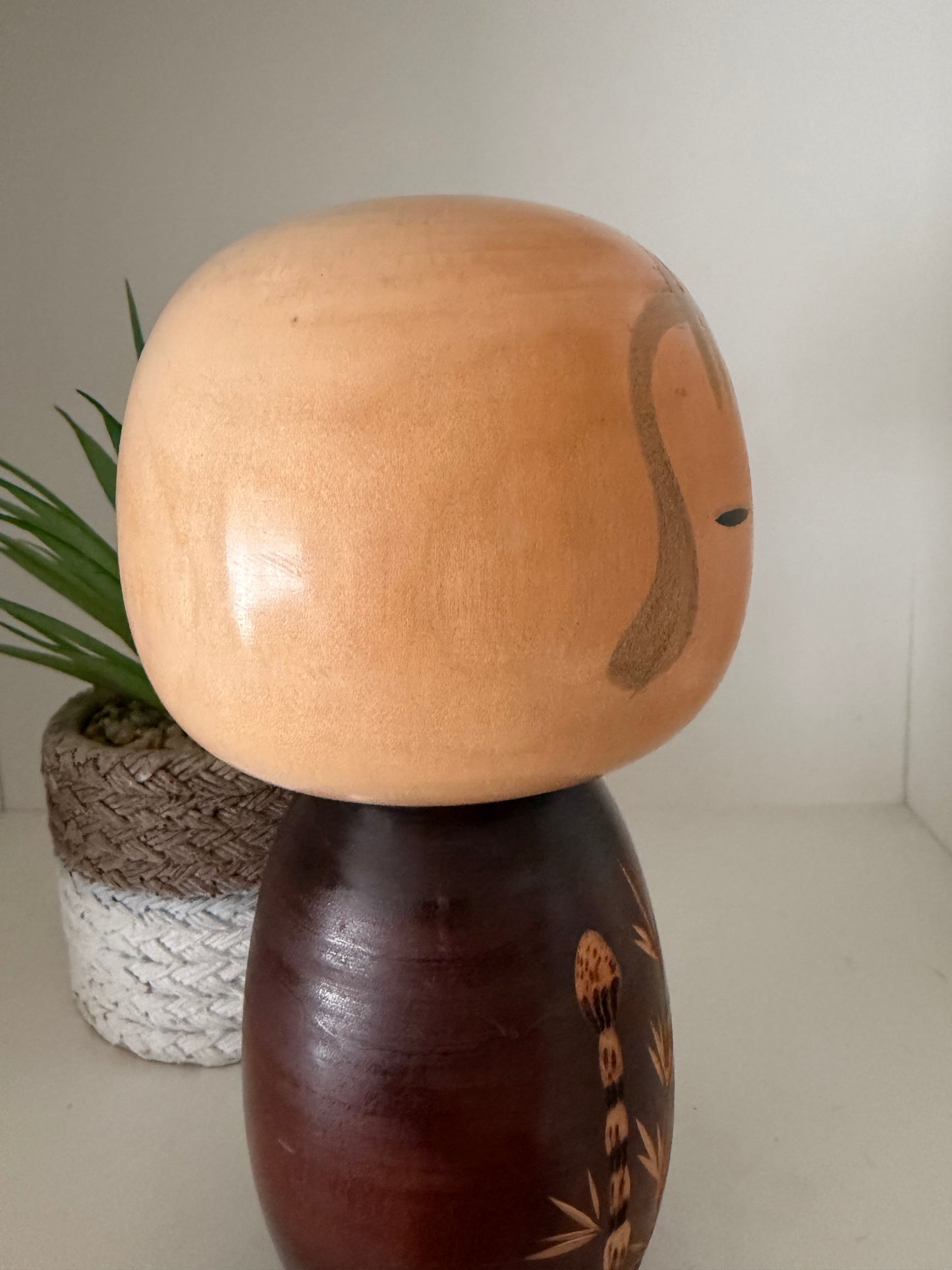 Vintage Sosaku kokeshi by Yuji Kawase (1938-)