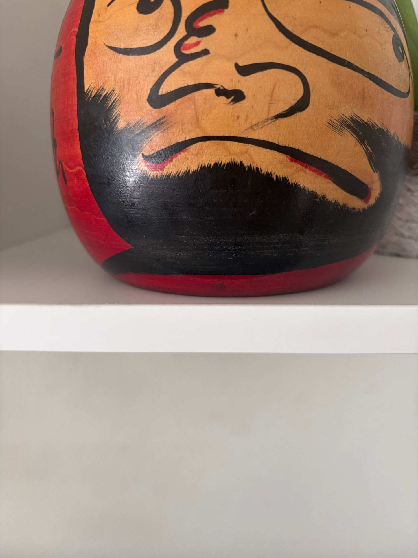 Big massive vintage Daruma kokeshi by Shogo Shinkai