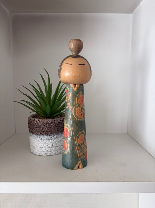 Vintage creative kokeshi by Issetsu Kuribayashi (1924-2011)