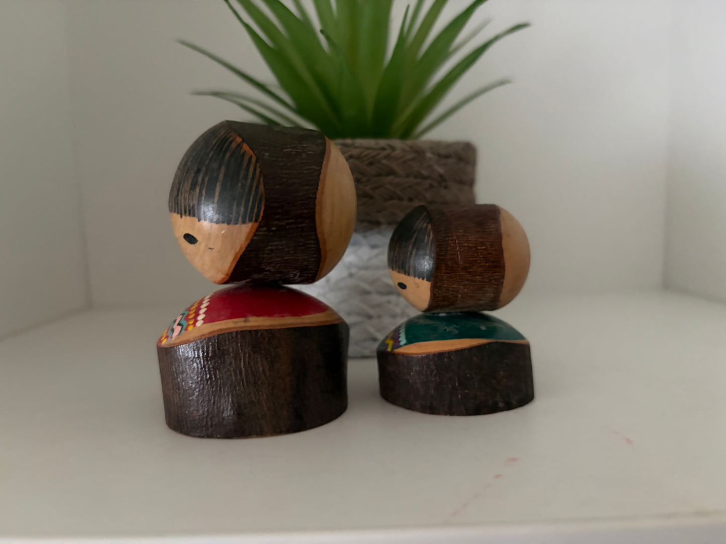 Rare Vintage Sosaku kokeshi set by Hideo Ishihara (1925-1999)