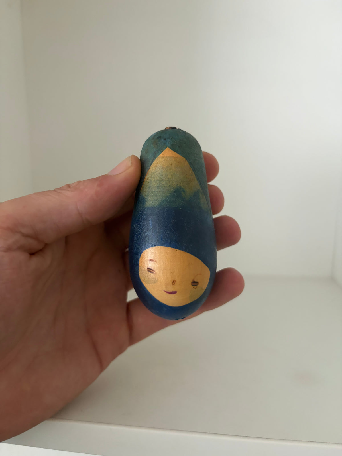 Rare vintage mix of vegetables kokeshi by Hiroe Fukushima
