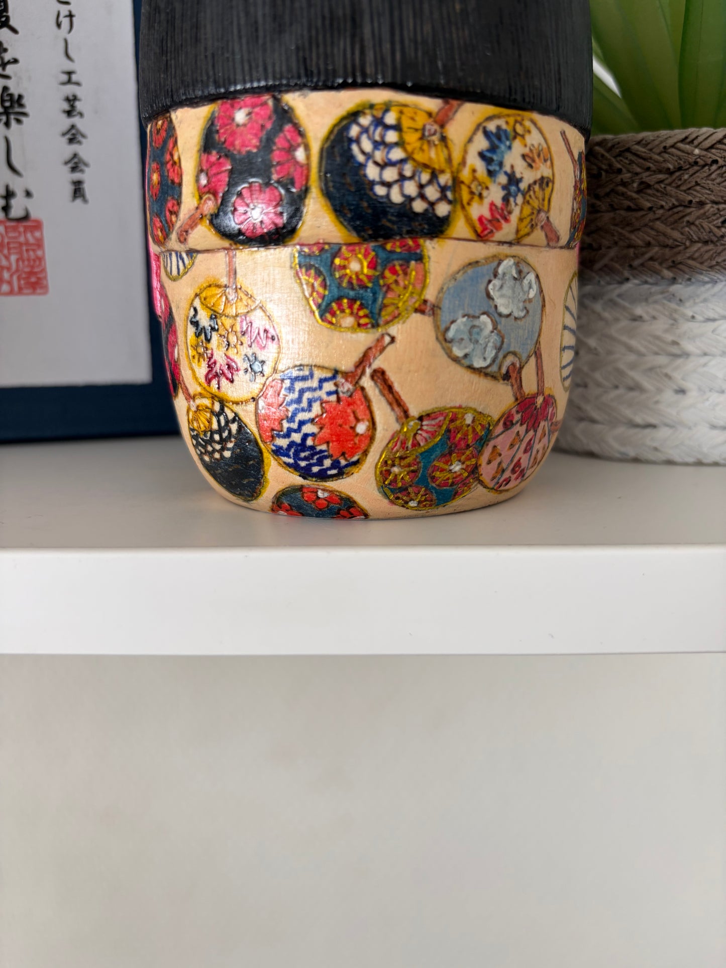 One off a kind Sosaku kokeshi by Megumi Nozawa