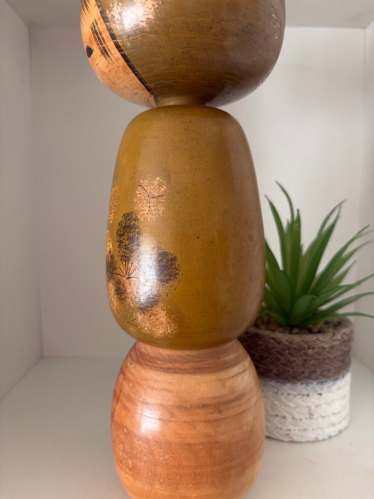 Vintage Sosaku kokeshi by Kato Masami (1925-)
