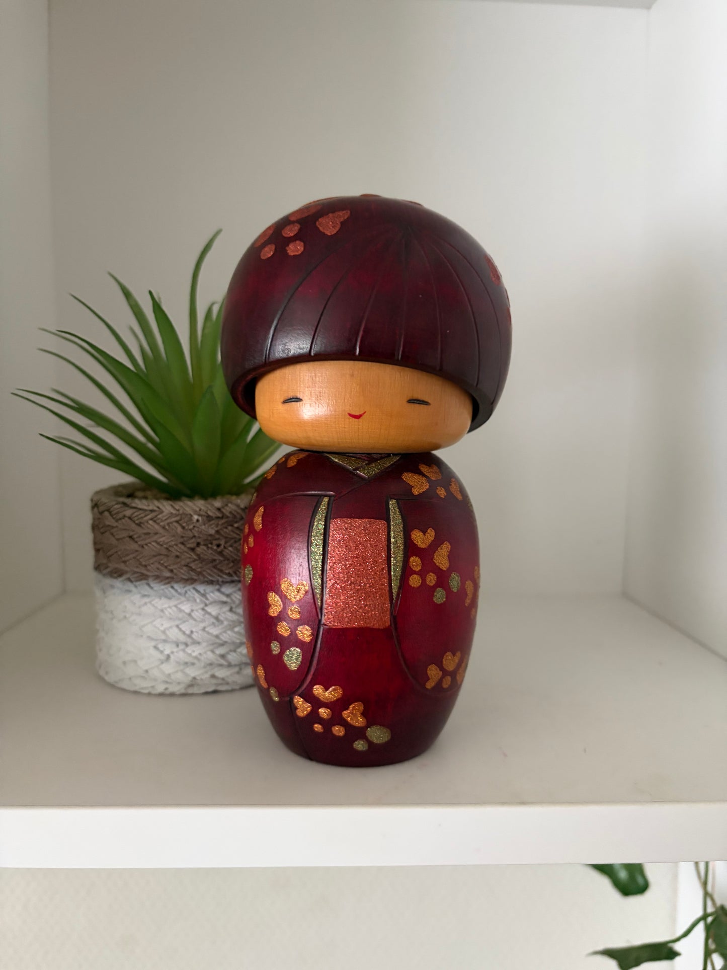 Beautiful vintage creative Kokeshi by Toshio Sekiguchi (1947-)