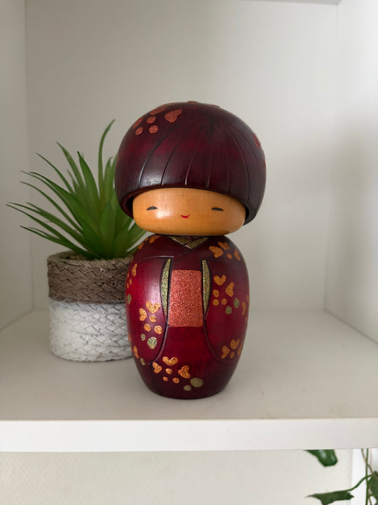 Beautiful vintage creative Kokeshi by Toshio Sekiguchi (1947-)