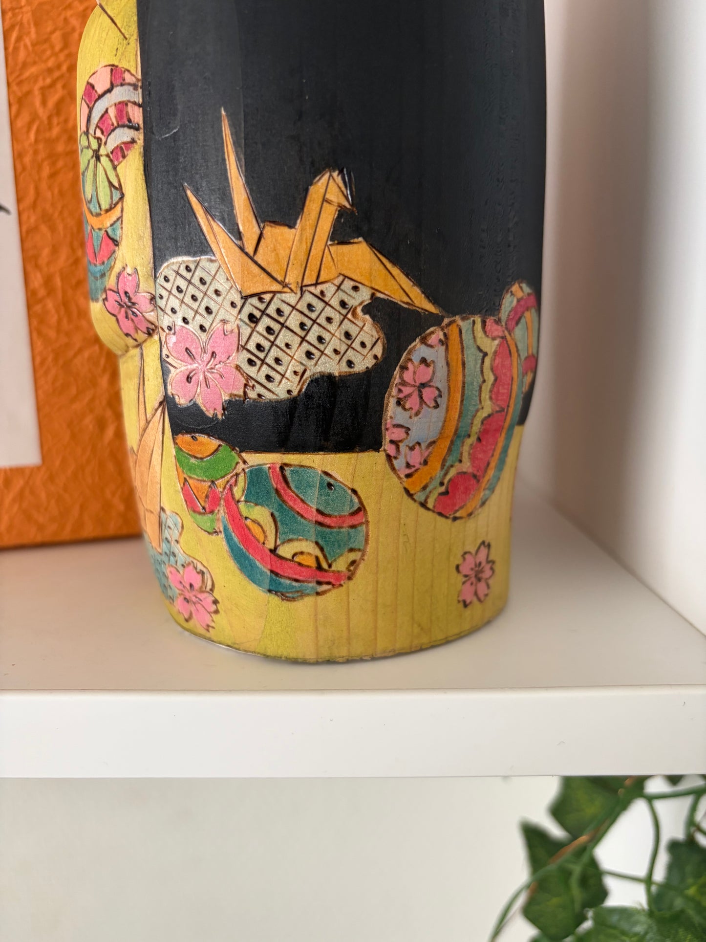 One of a kind kokeshi By Yuko Yamazaki- With box