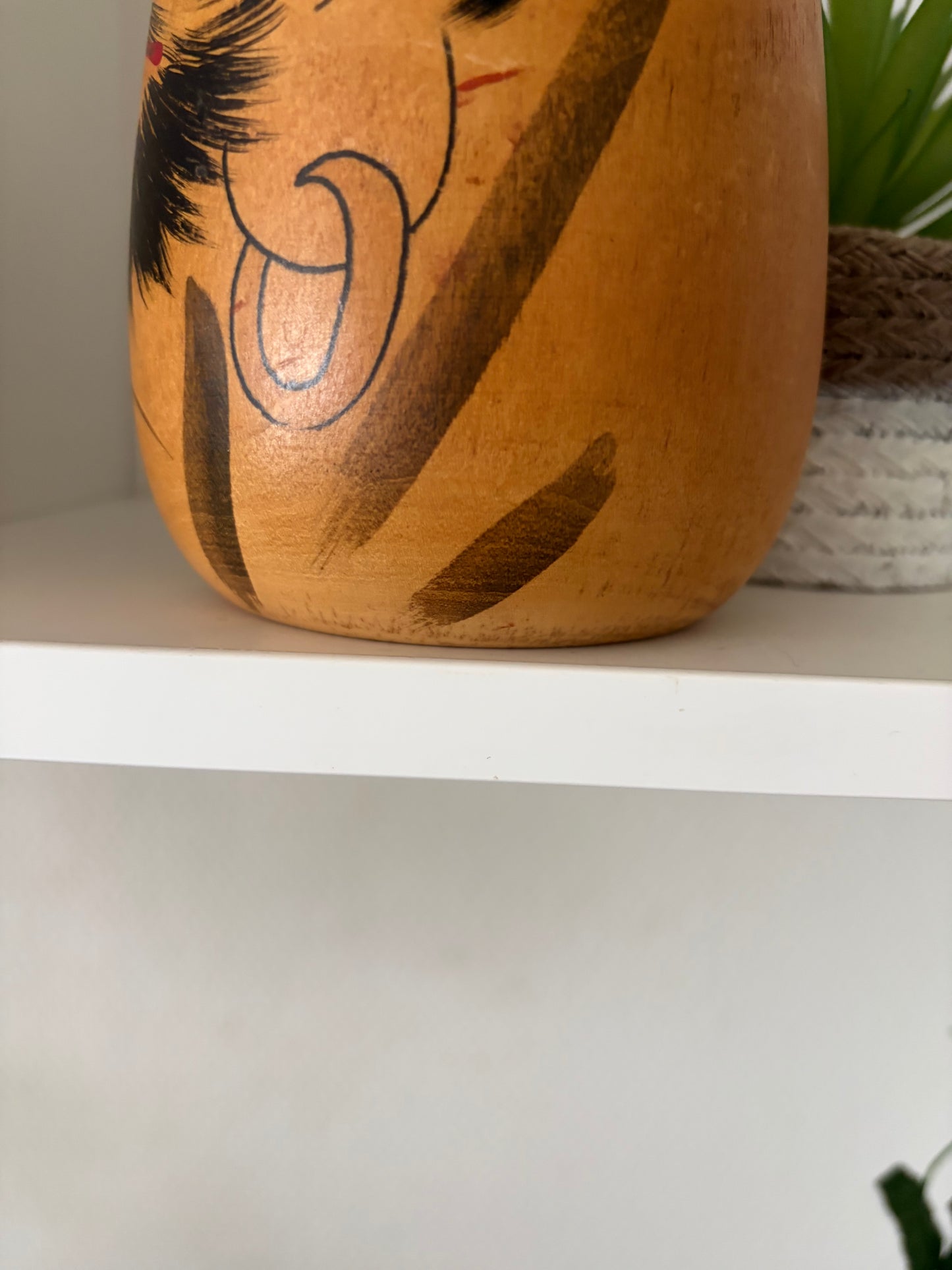Rare vintage Daruma kokeshi by Kazuo Takamizawa (1927-)
