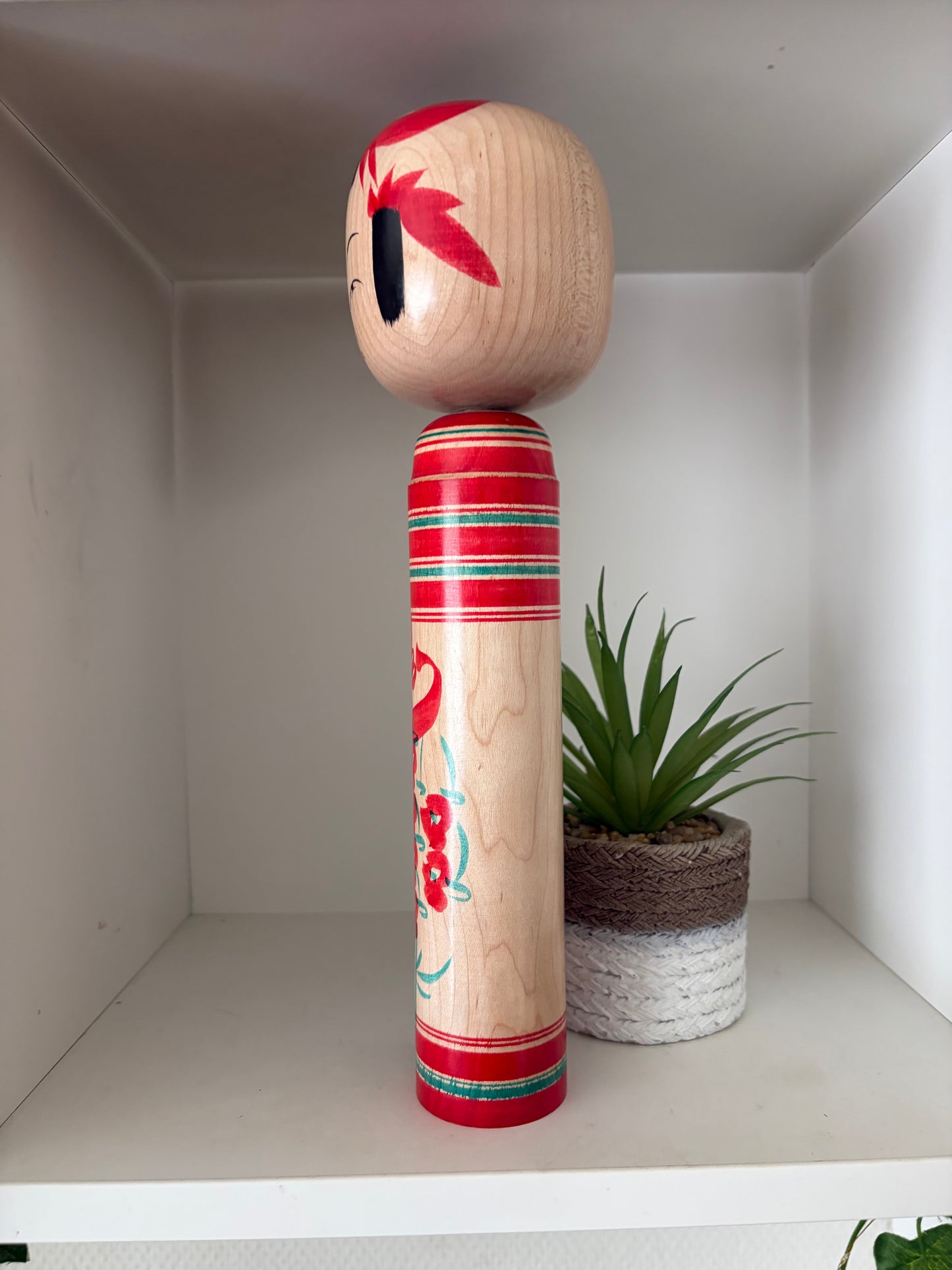 Vintage traditional Yamagata kokeshi by Seijiro Kobayashi (1926-)