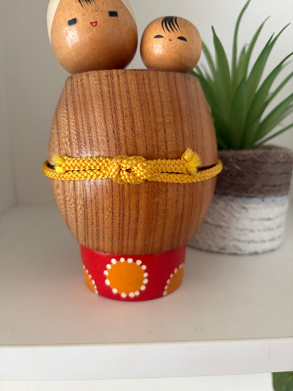 Vintage Sosaku kokeshi Mother and child
