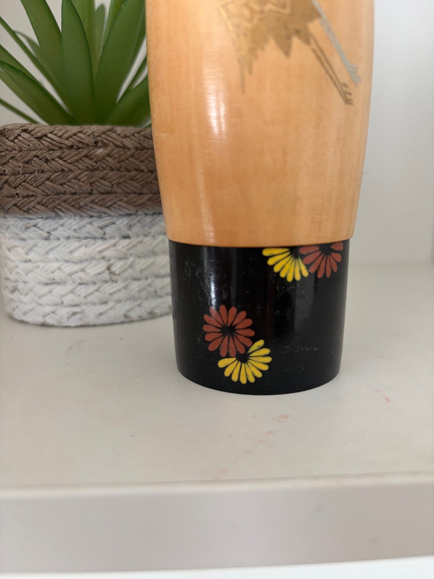 Vintage Sosaku kokeshi by Sato Suigai (1920-)
