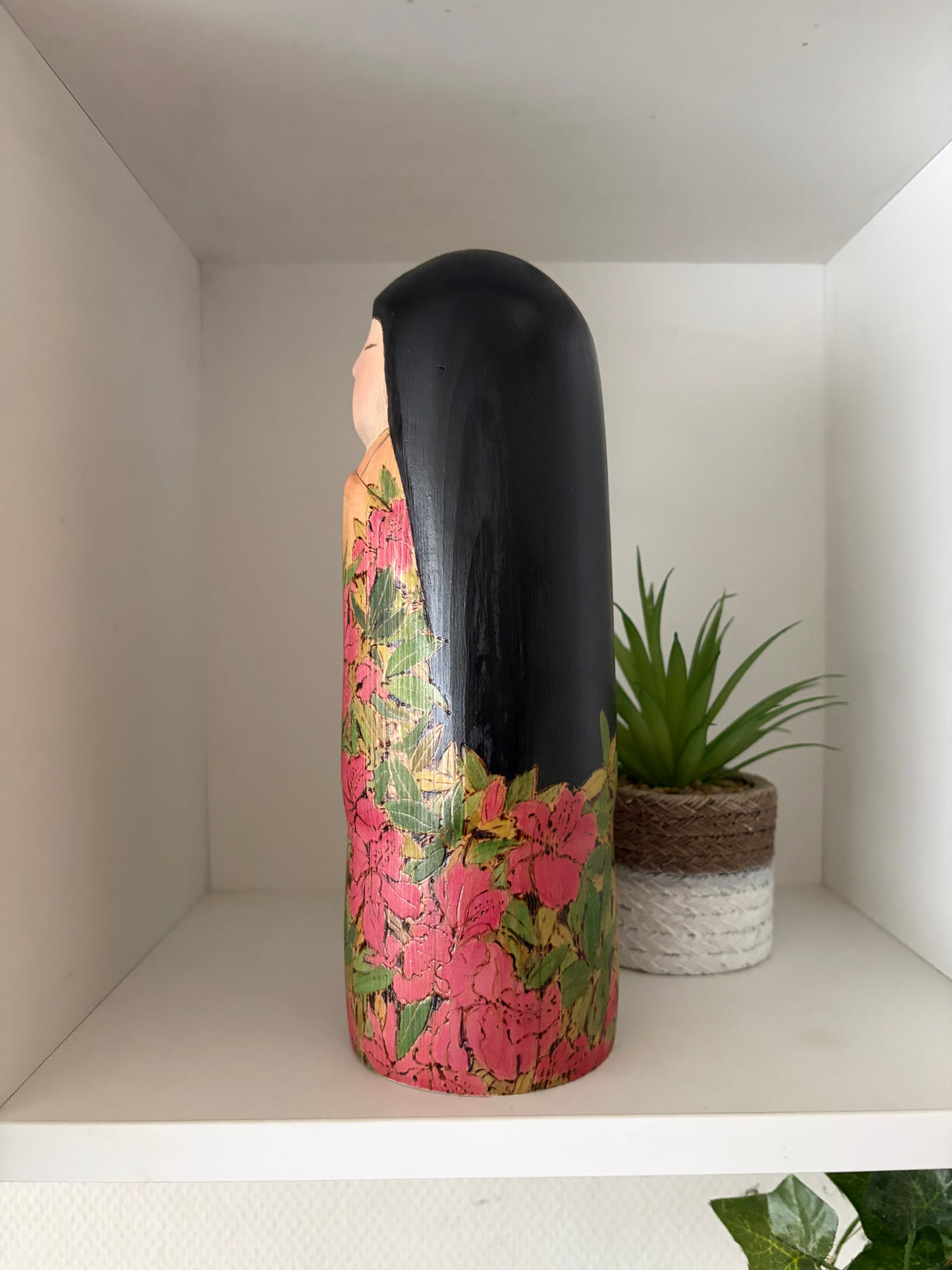 Exclusive one of a kind kokeshi by Yuko Yamazaki