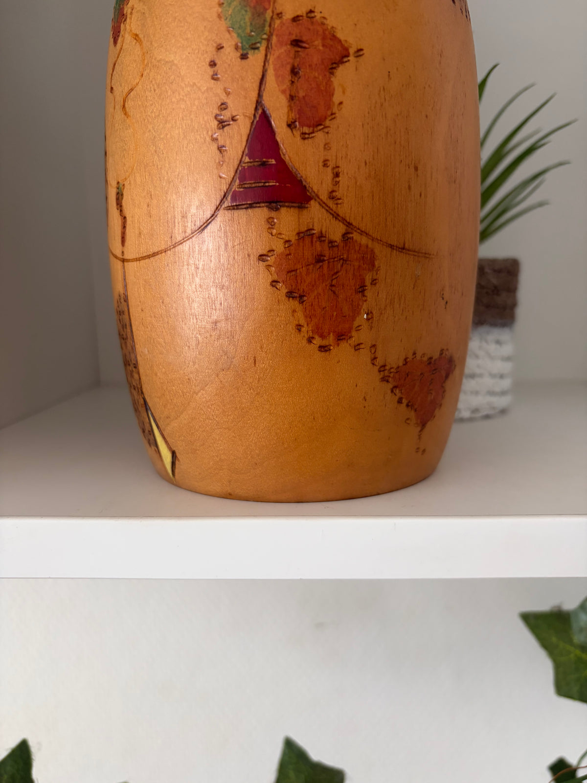Rare vintage Gumma kokeshi by Uchida Shinichiro