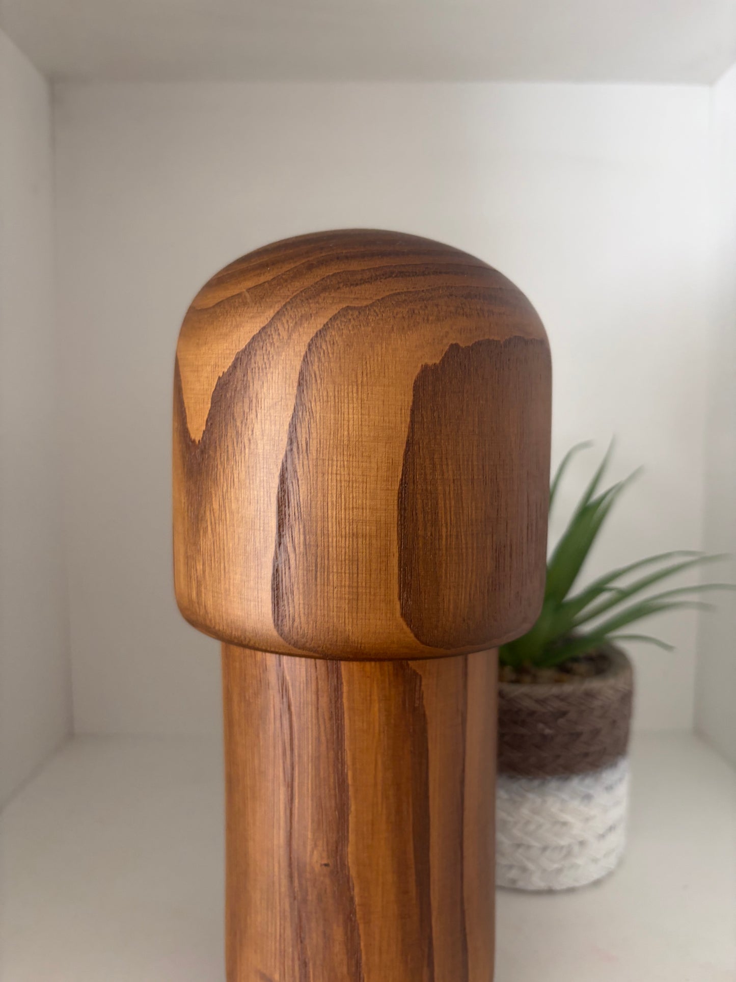 vintage Gumma kokeshi by Usaburo with hidden storage!