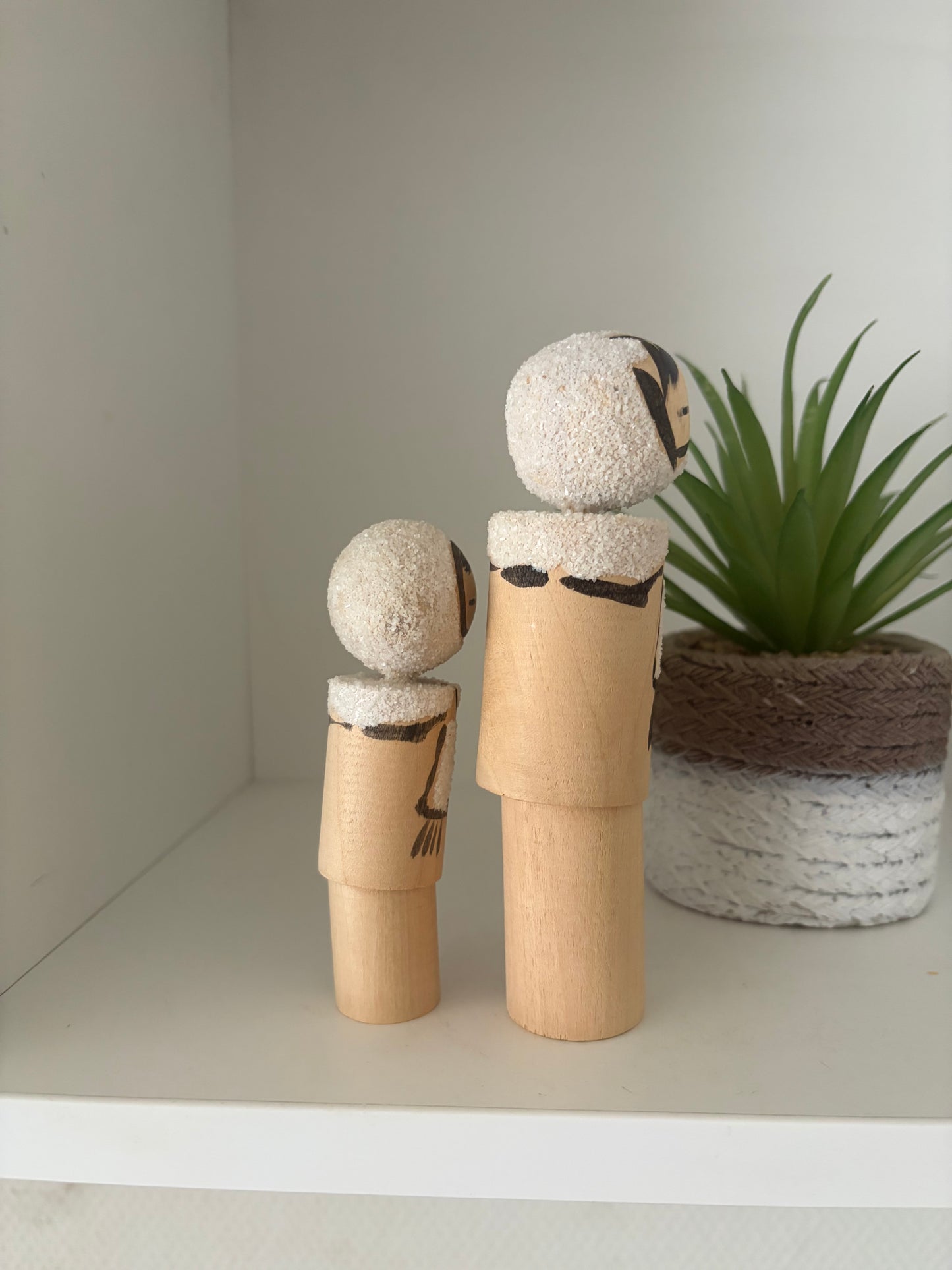 Vintage Mother and Child kokeshi by Kiyohara Takao