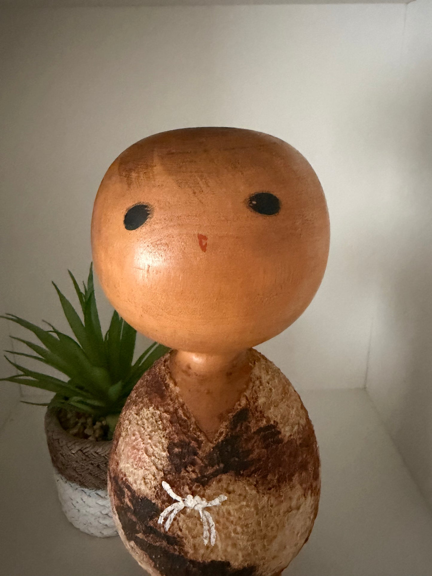 Rare vintage Sosaku kokeshi by Masao Watanabe (1917-2007)