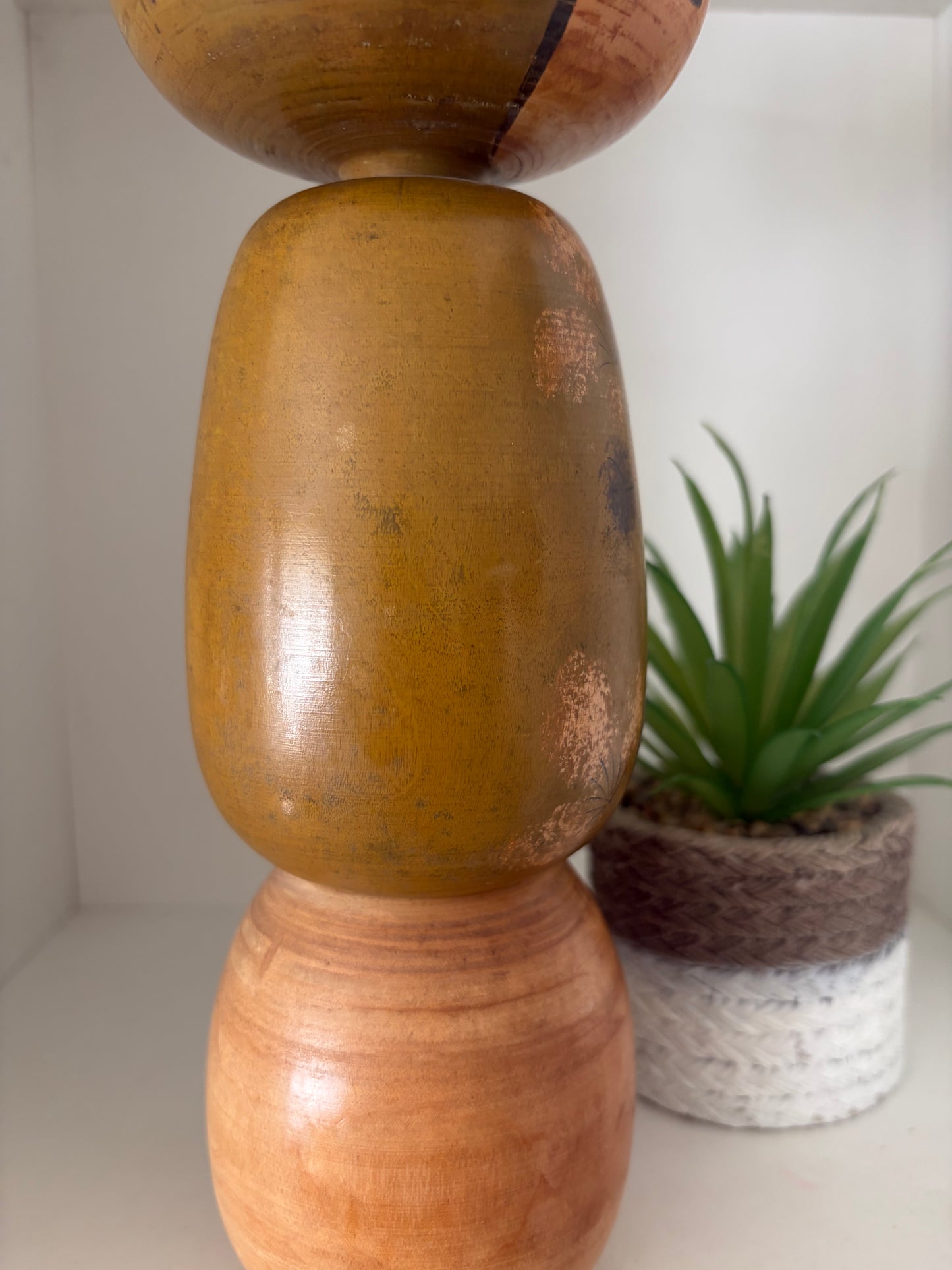 Vintage Sosaku kokeshi by Kato Masami (1925-)