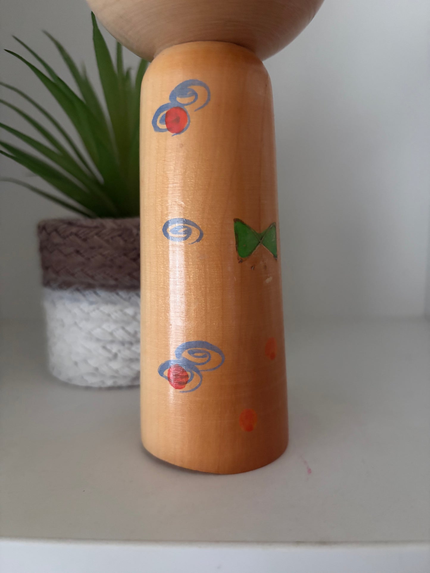 Rare vintage Sosaku kokeshi by Yuji Kawase (1938-)