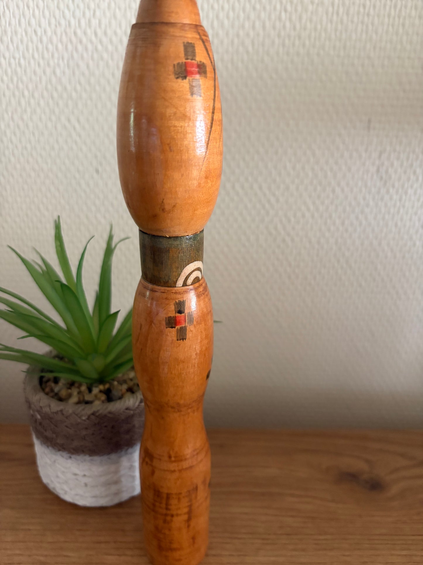 Rare vintage creative kokeshi by Inosuke Kobayashi (1931-)