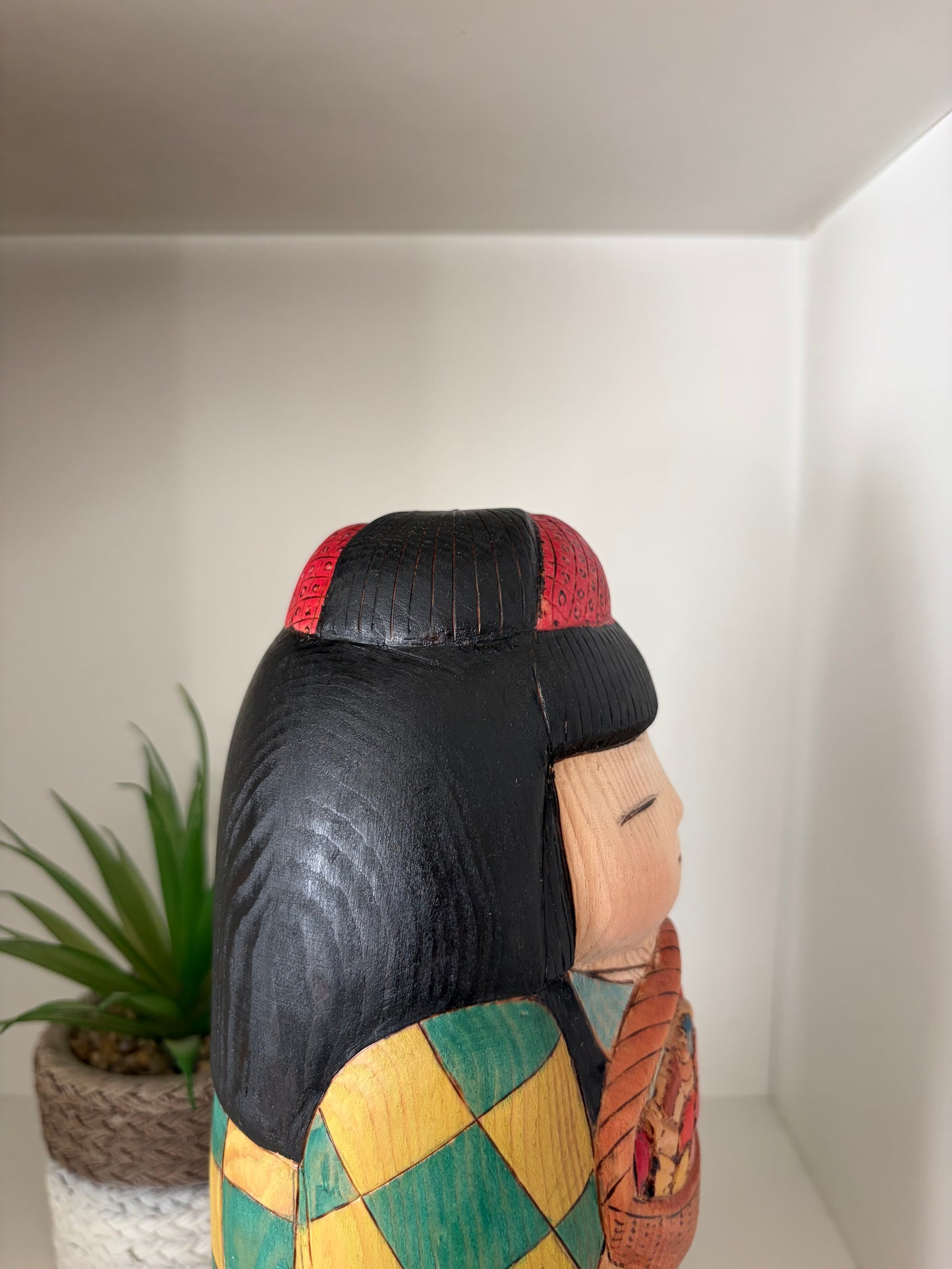 Modern Sosaku kokeshi by Yuko Yamazaki is part of her Halloween Series - With box