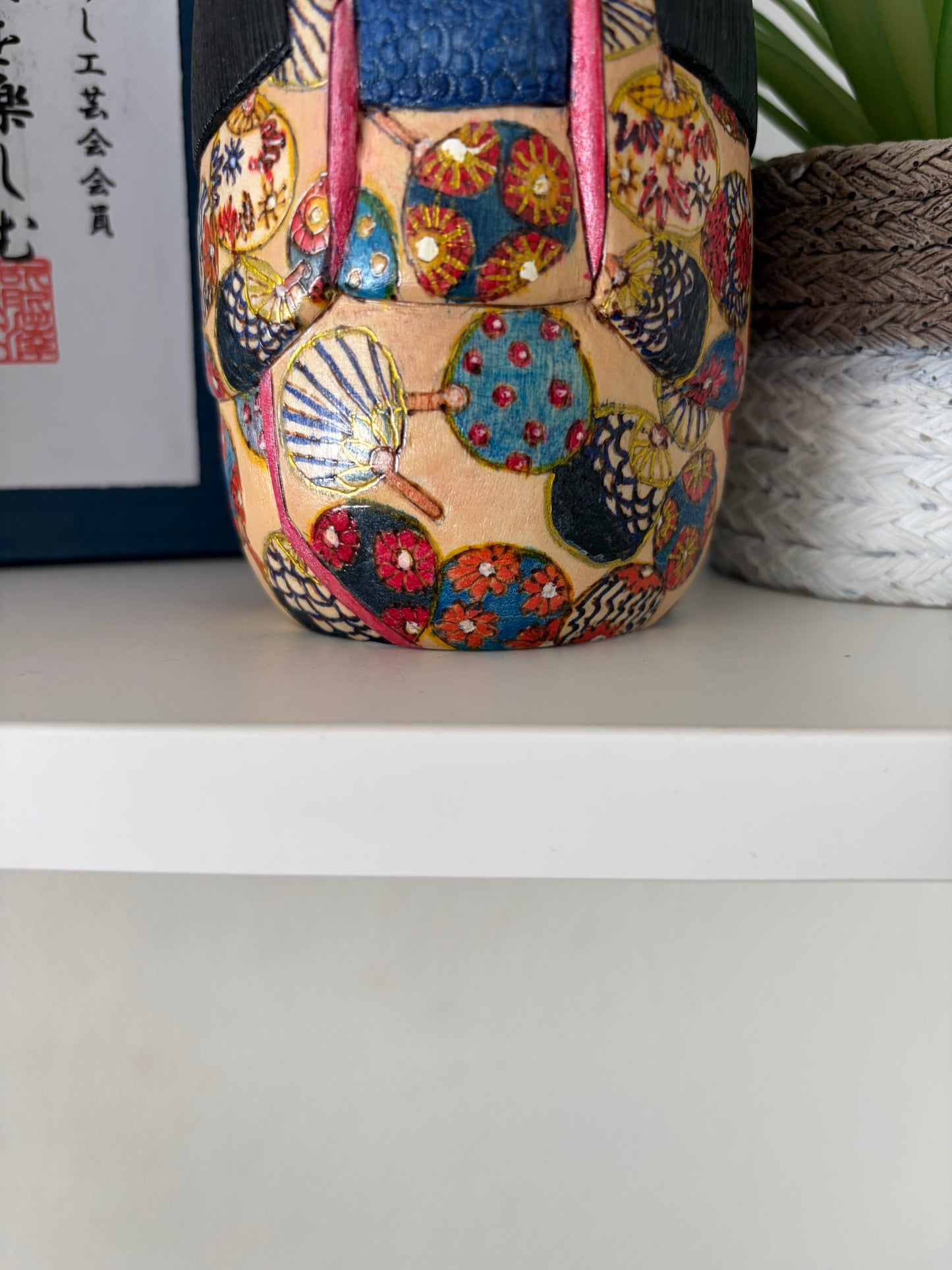 One off a kind Sosaku kokeshi by Megumi Nozawa