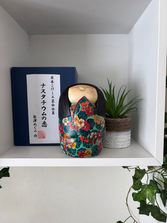 One of a kind Sosaku kokeshi by Megumi Nozawa