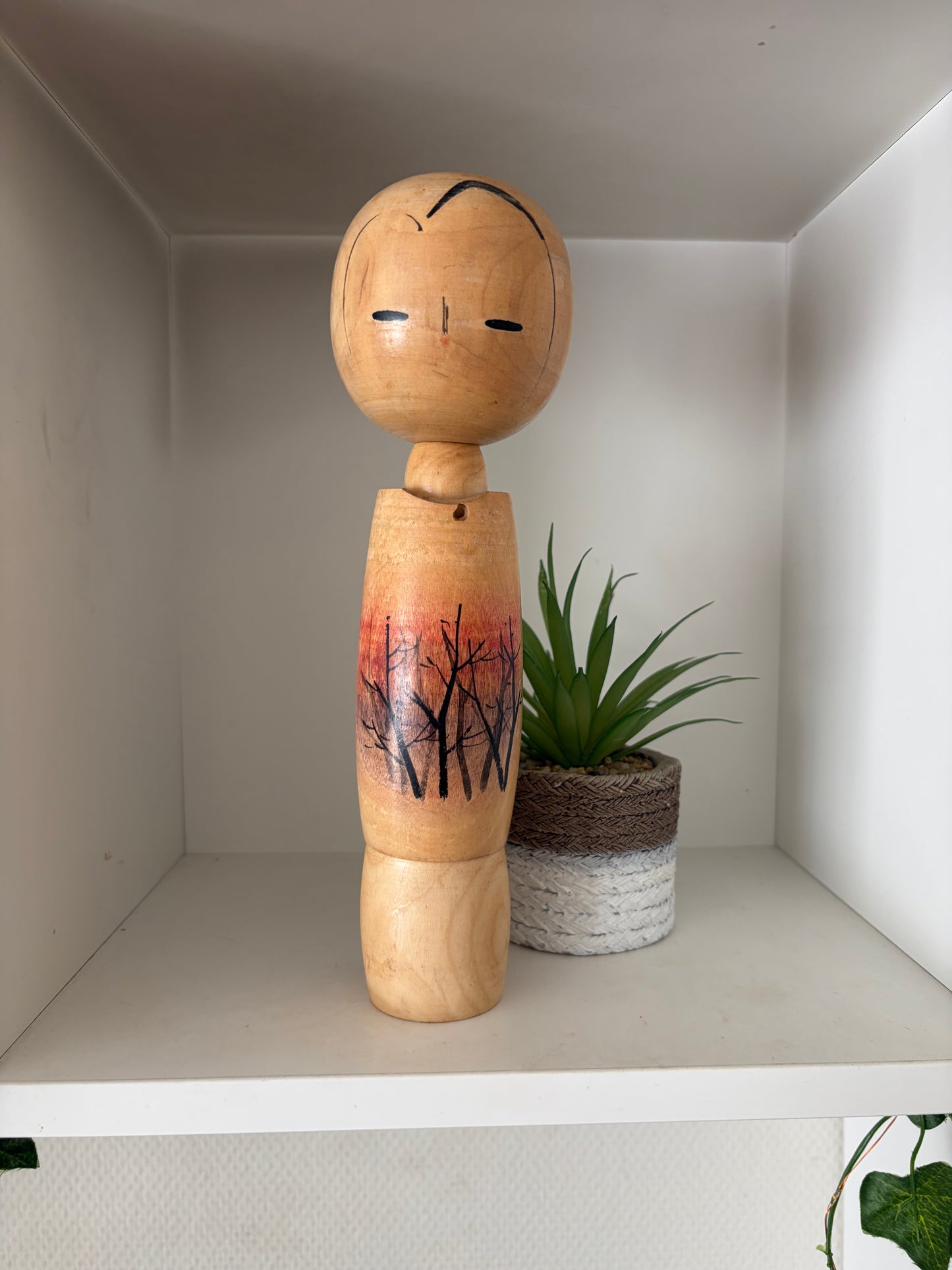 Vintage Sosaku kokeshi by Yajima Suiho (1915-)
