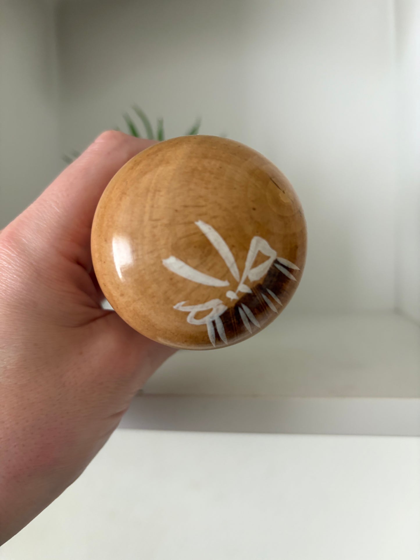 Rare vintage Sosaku kokeshi by Aida Seiho (Harumine) (1926-1998)