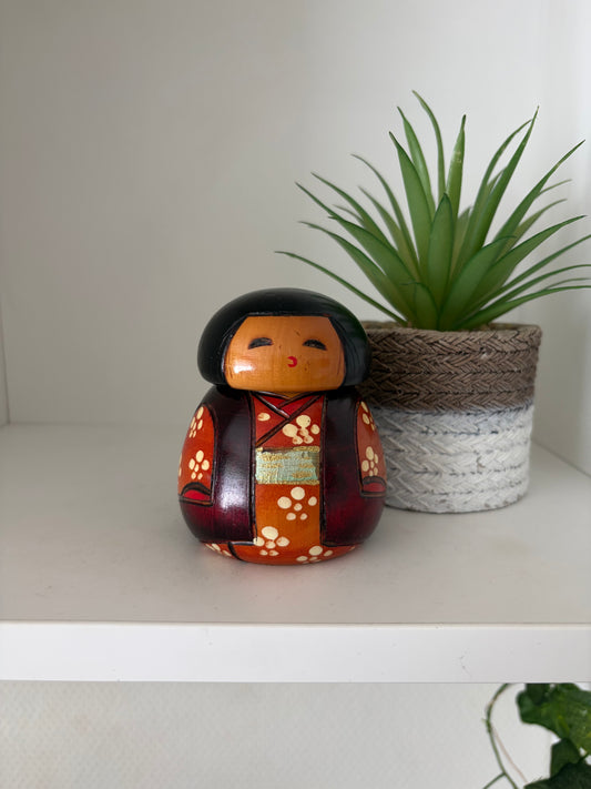 Rare Vintage creative kokeshi by Toshio Sekiguchi (1947-)