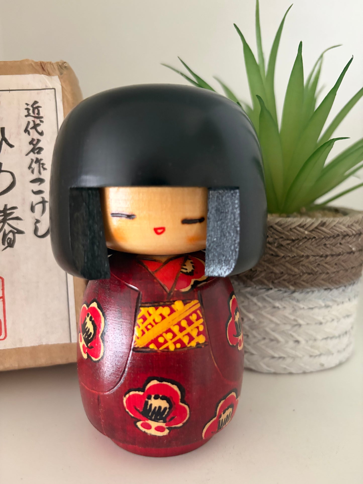 Vintage Sosaku kokeshi by Miyama Keiji