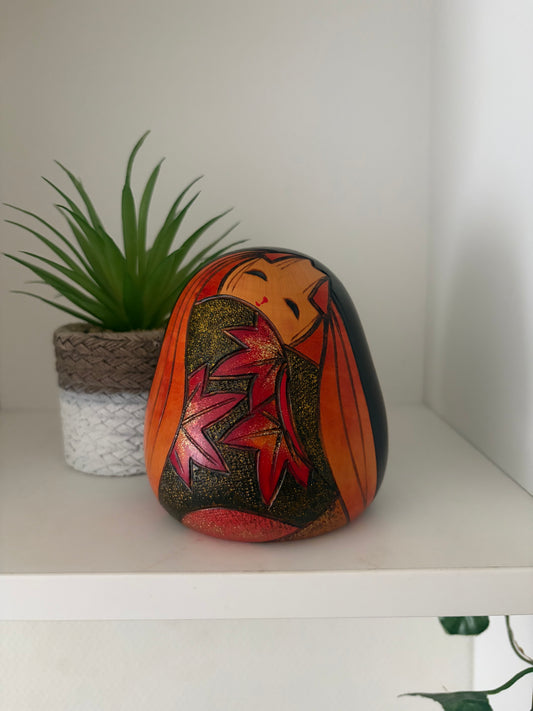 Beautiful vintage creative Kokeshi by Toshio Sekiguchi (1947-)