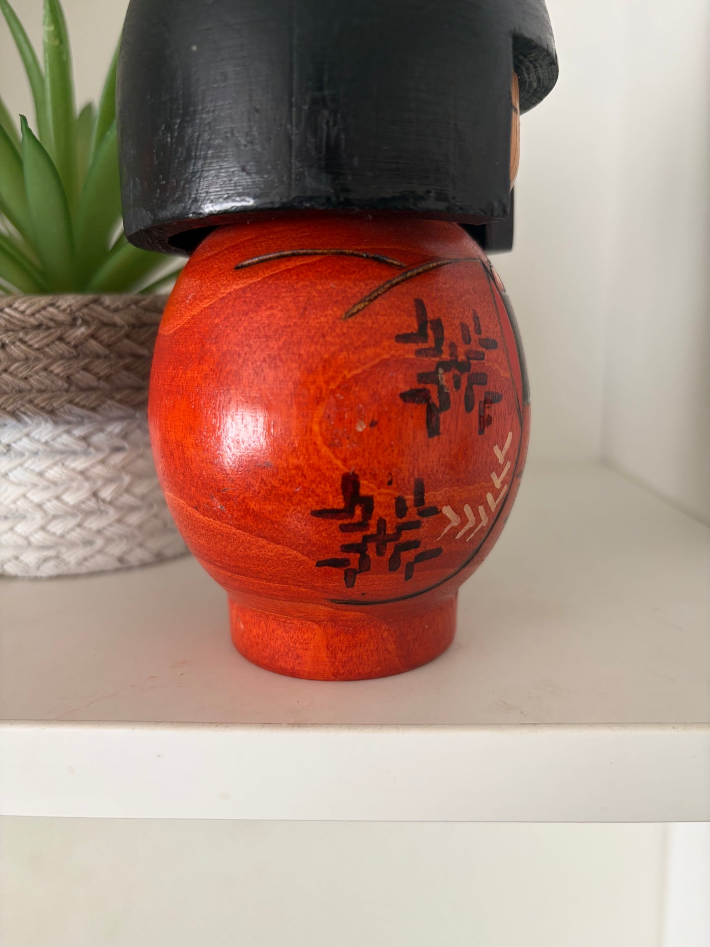 Vintage Gumma kokeshi by Kazuo Takamizawa (1927-)