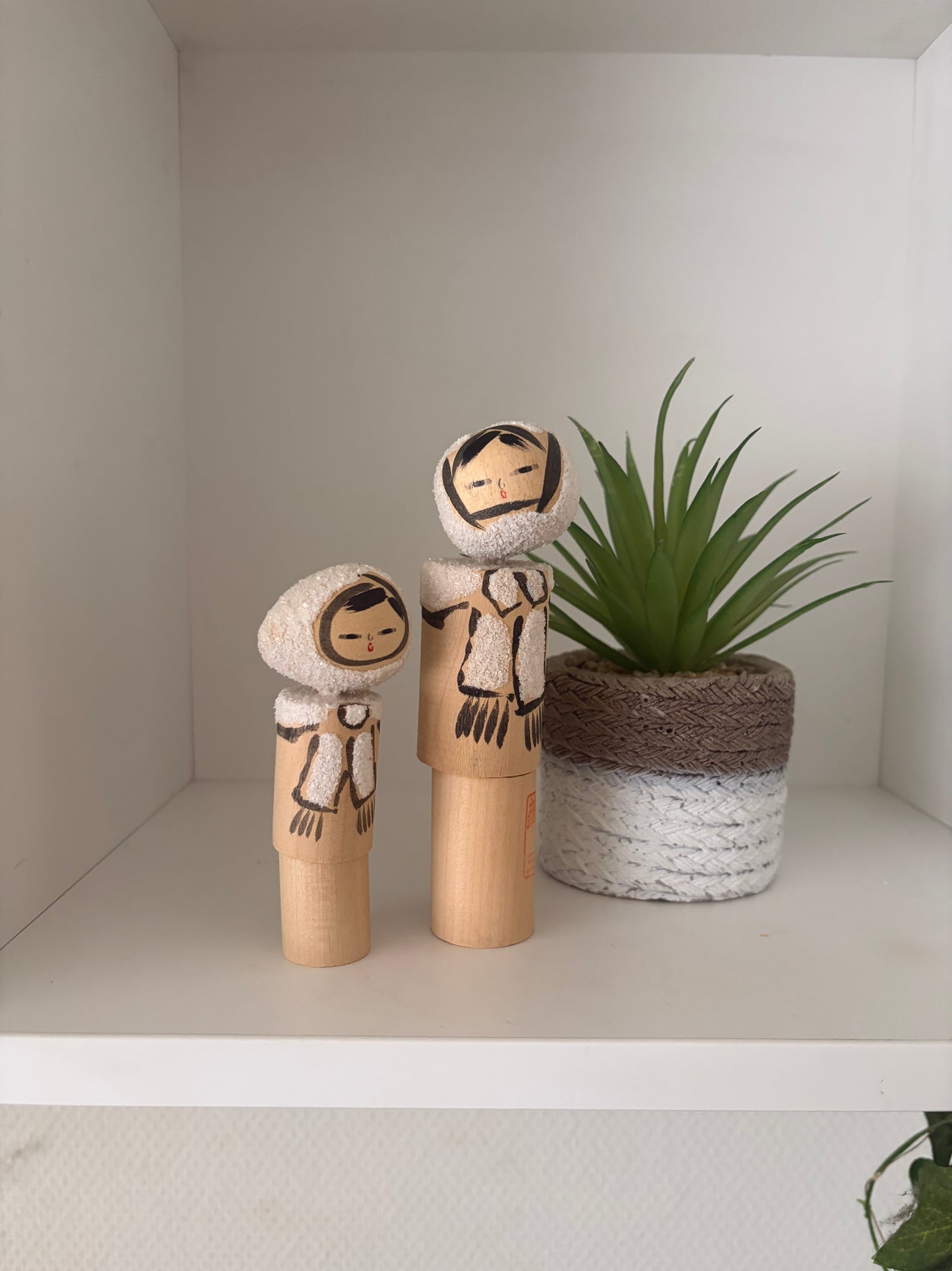 Vintage Mother and Child kokeshi by Kiyohara Takao