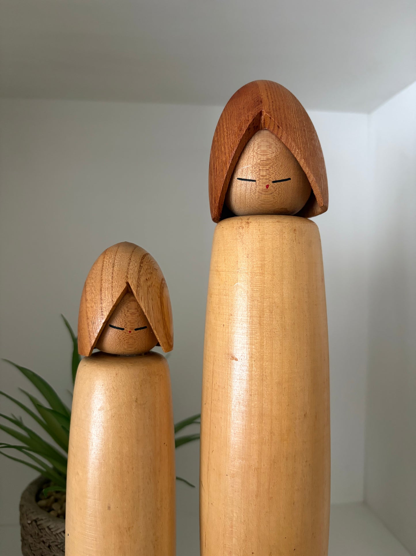 Rare Vintage set creative kokeshi by Shozan Shido (1932-1995)