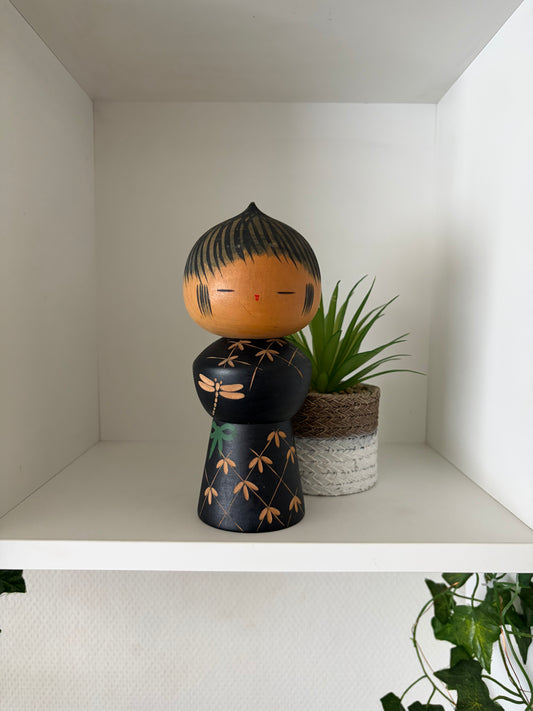 Rare Creative kokeshi made by Yuji Kawase (1918-2002)