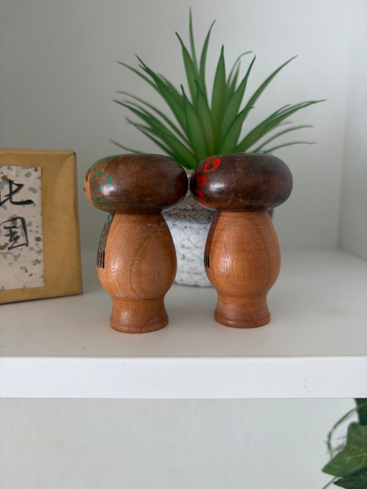 Vintage set Sosaku kokeshi by Kato Masami (1925-)