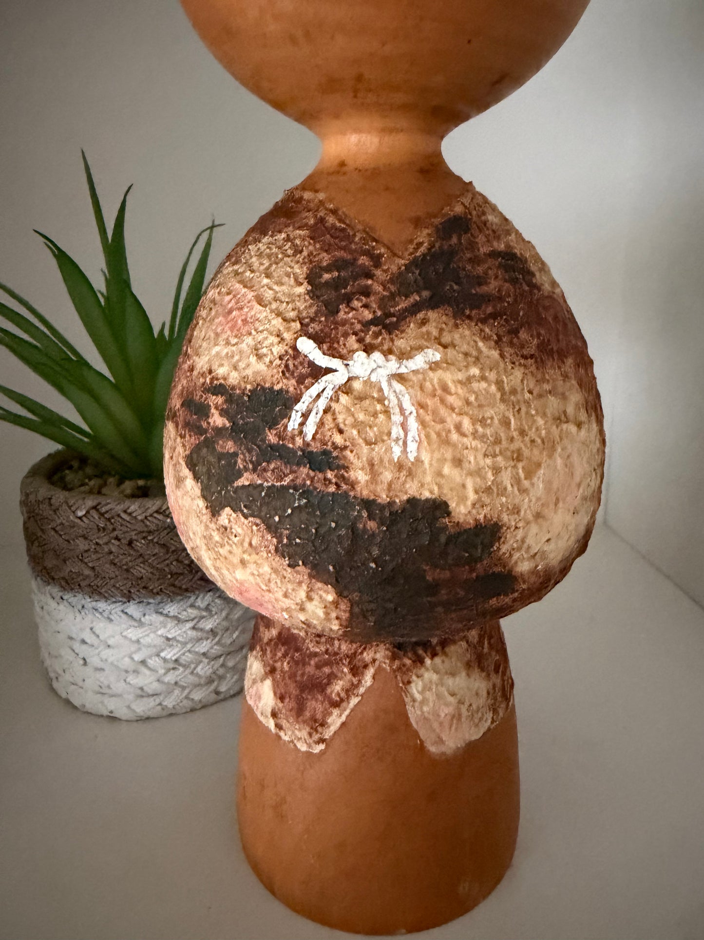 Rare vintage Sosaku kokeshi by Masao Watanabe (1917-2007)