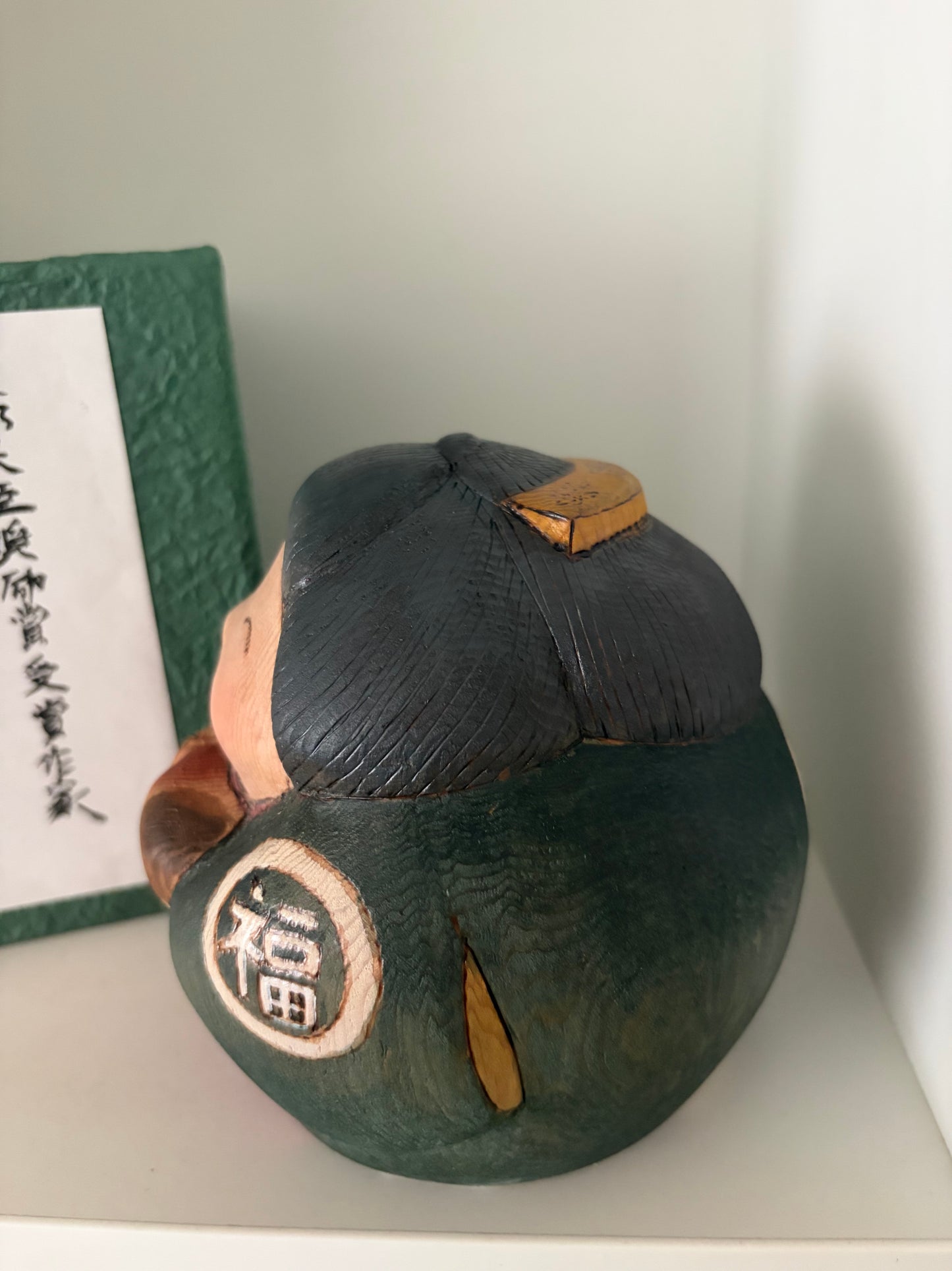 One of a kind kokeshi by Yuko Yamazaki- With box