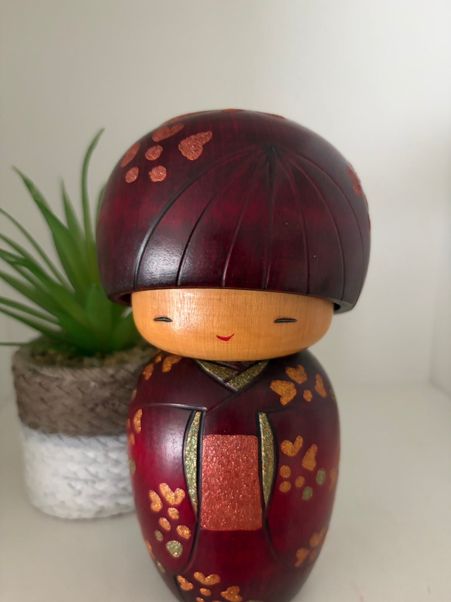 Beautiful vintage creative Kokeshi by Toshio Sekiguchi (1947-)