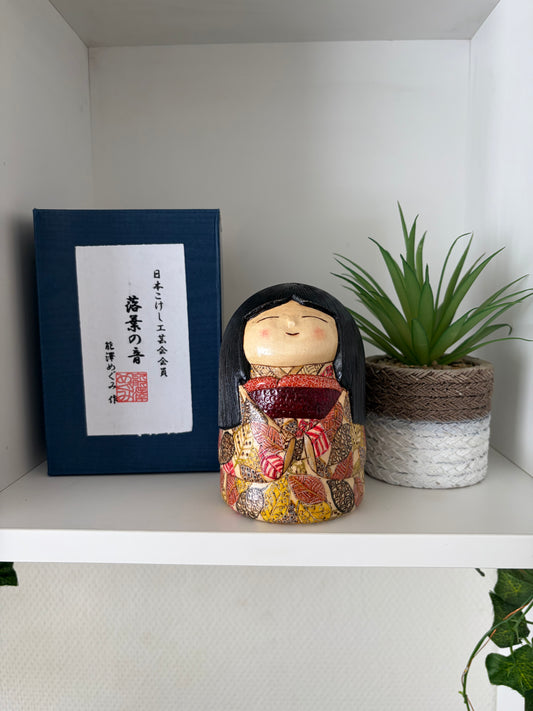 One of a kind Sosaku kokeshi by Megumi Nozawa
