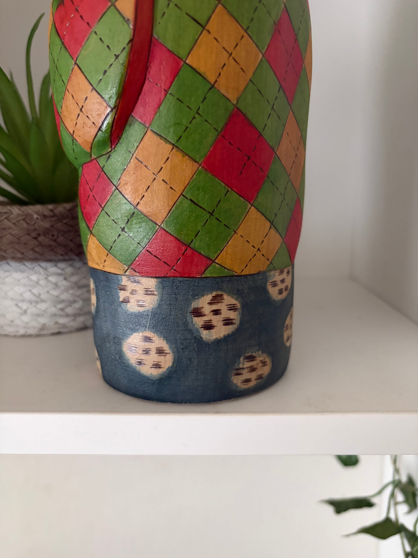 Unique Modern Sosaku kokeshi by Yuko Yamazaki - With box