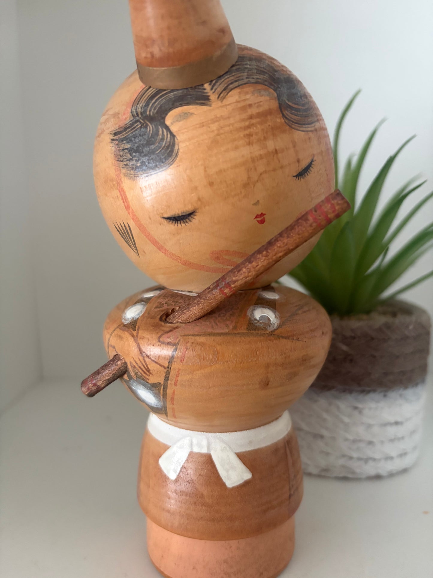 Rare Vintage creative kokeshi by Sansaku Sekiguchi (1925-2018)