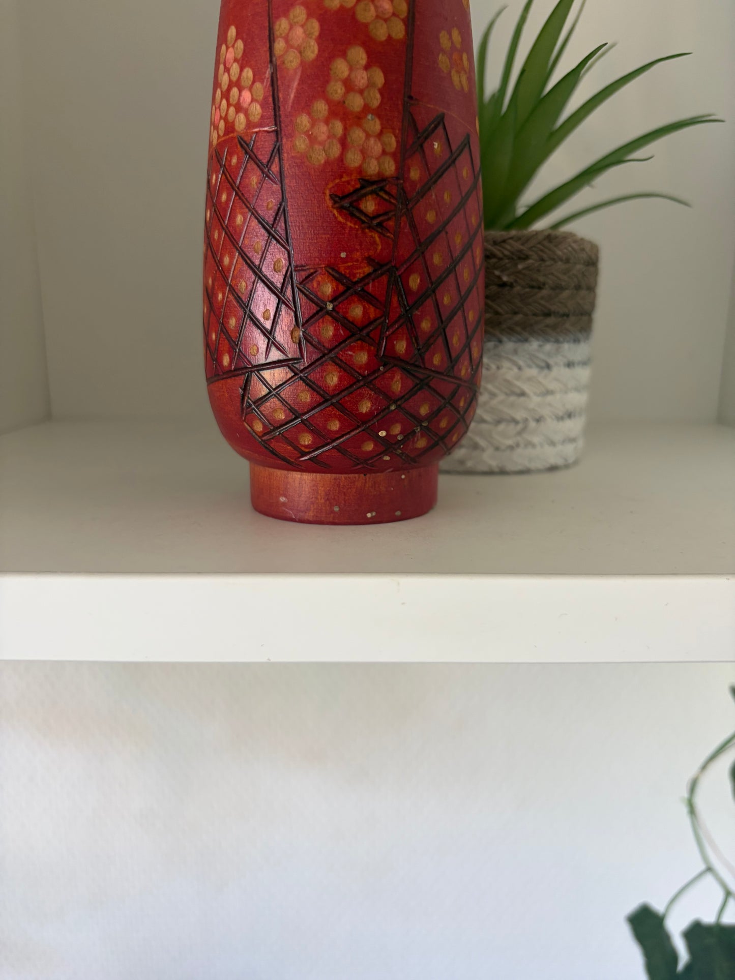 Vintage Gumma kokeshi by Kazuo Takamizawa (1927-)