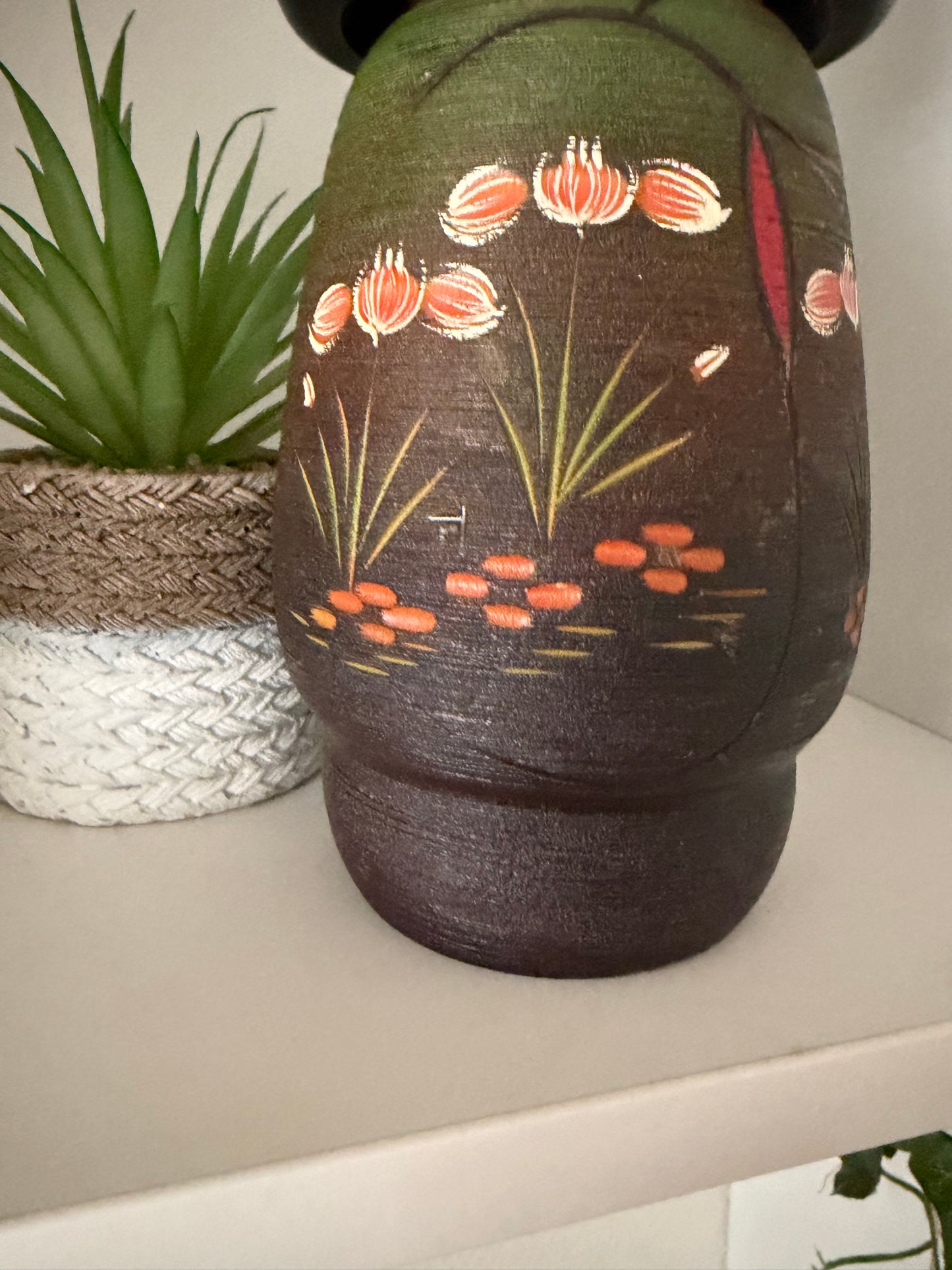 Vintage Gumma kokeshi by Masae Fujikawa (1942-2015)- 27cm
