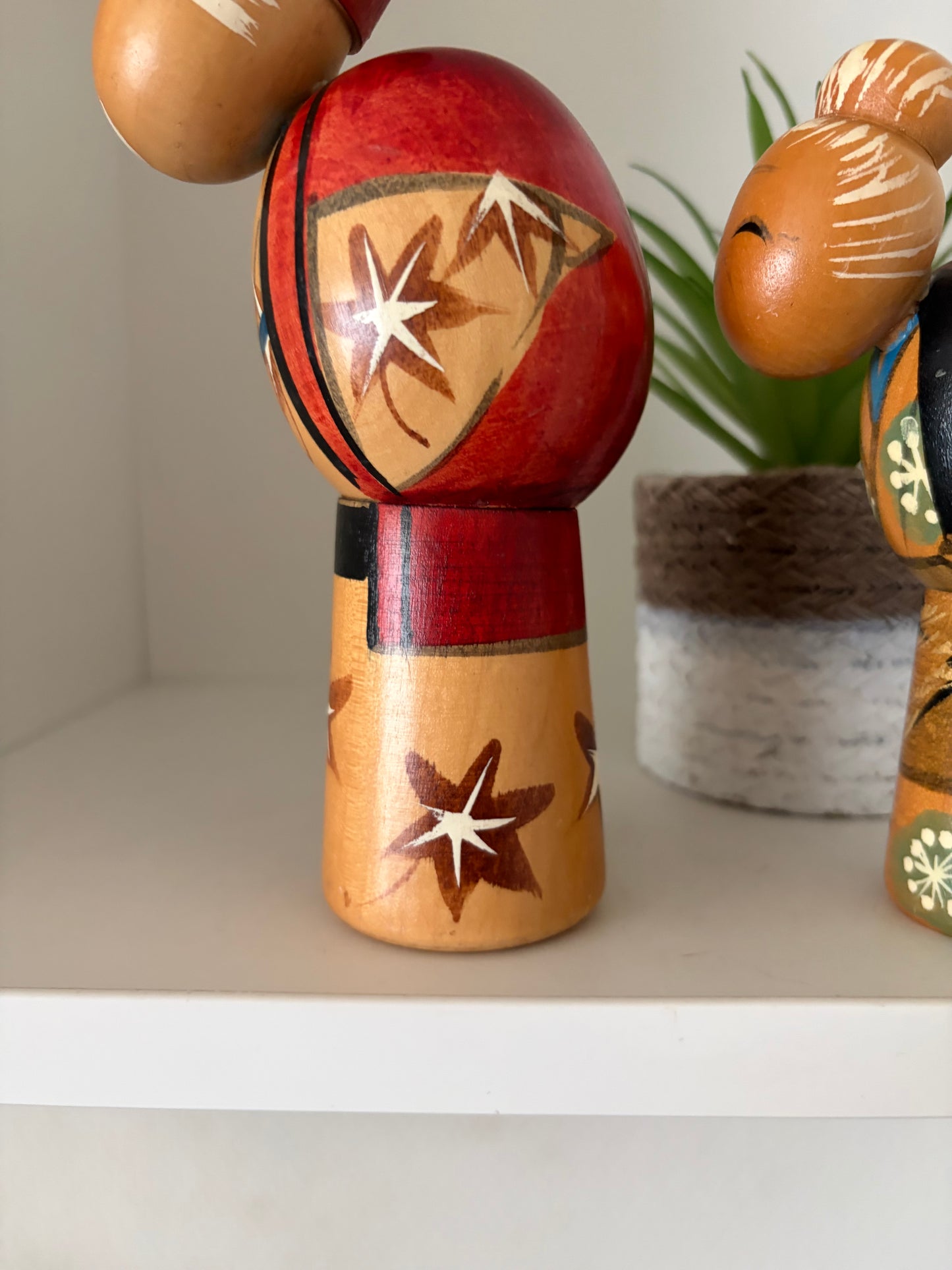 Vintage set creative kokeshi by Hajime Miyashita (1940-)