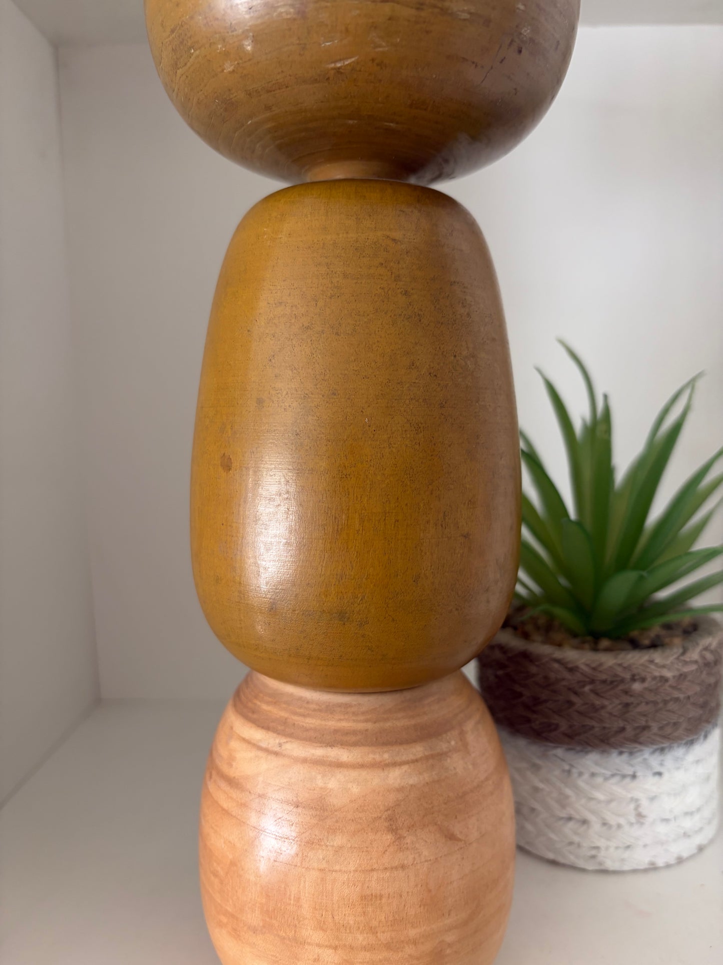 Vintage Sosaku kokeshi by Kato Masami (1925-)