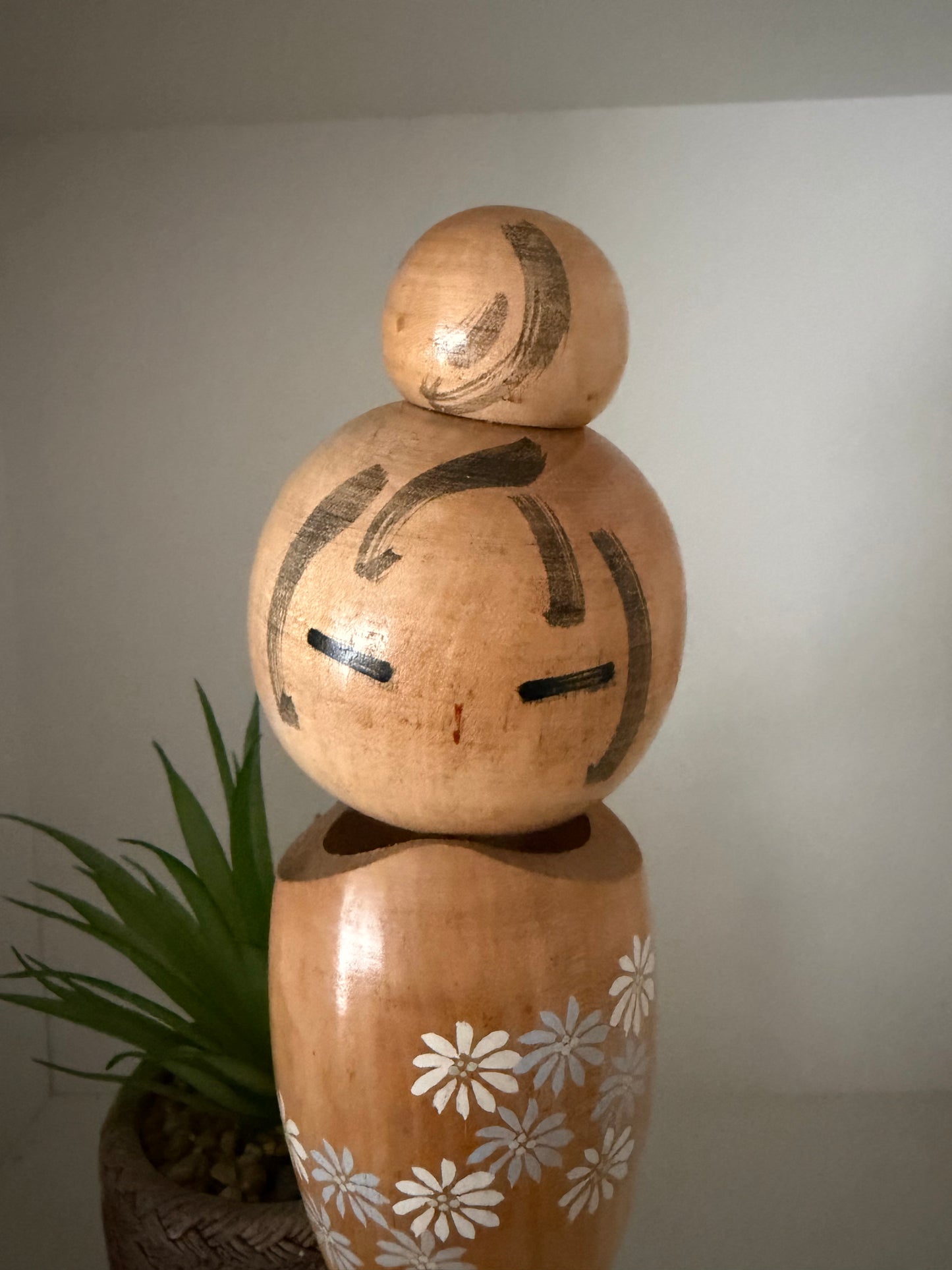Vintage Sosaku kokeshi by Kato Masami (1925-)
