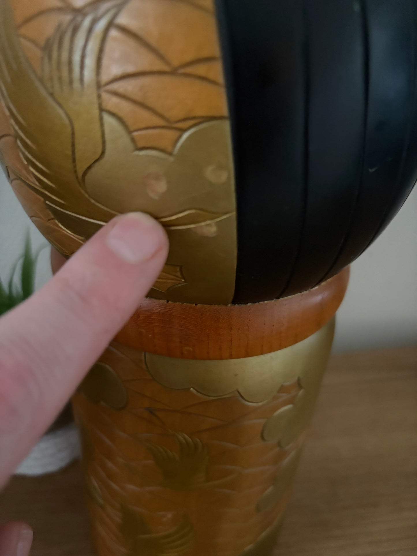 Rare vintage Sosaku kokeshi by Takashi Yoshida (1948-2007)